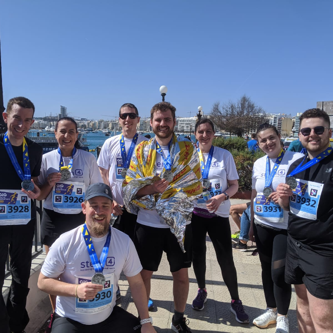 HMA Complete the 2020 GiG Malta Half Marathon and Raise over £4k for stem4