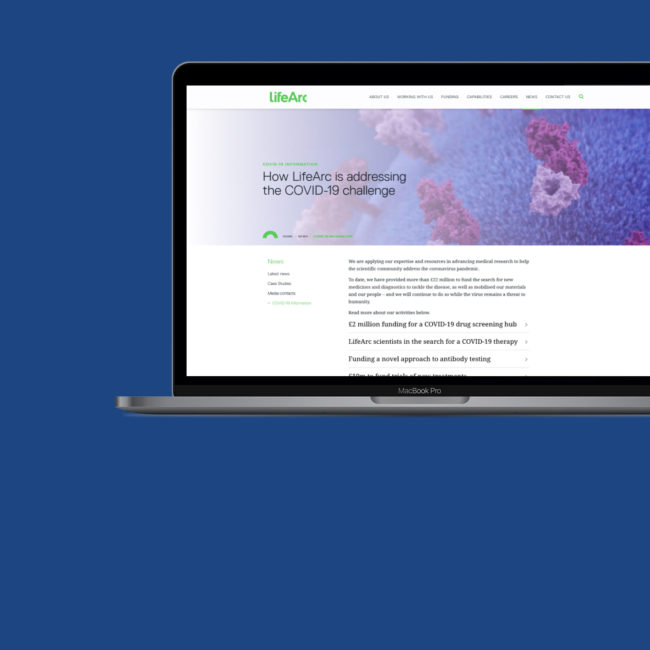 LifeArc Nominated for PRWeek Award for COVID-19 Funding Call